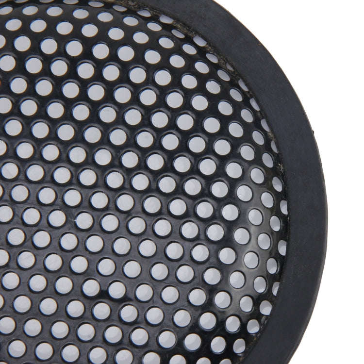 5 inch Car Auto Metal Mesh Black Round Hole Subwoofer Loudspeaker Protective Cover Mask Kit with ...