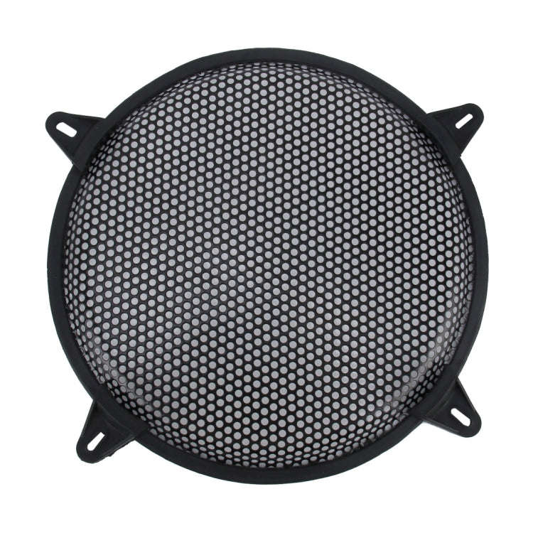 12 inch Car Auto Metal Mesh Black Round Hole Subwoofer Loudspeaker Protective Cover Mask Kit with...
