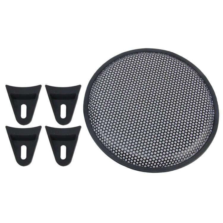 12 inch Car Auto Metal Mesh Black Round Hole Subwoofer Loudspeaker Protective Cover Mask Kit with...