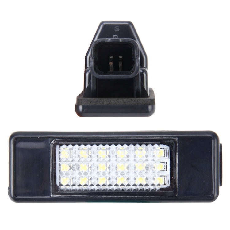 2 PCS License Plate Light with 24 SMD-3528 Lamps for Peugeot Citroen (White Light), For Peugeot C...