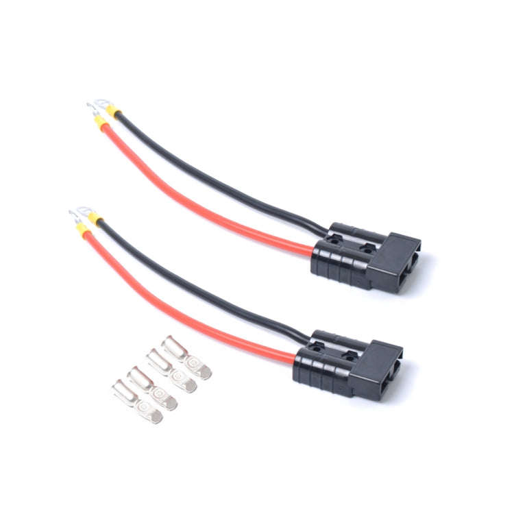 2 PCS Battery Quick Connector 50A Dual Battery Caravan Trailer Solar Truck with 25cm Extension Wi...