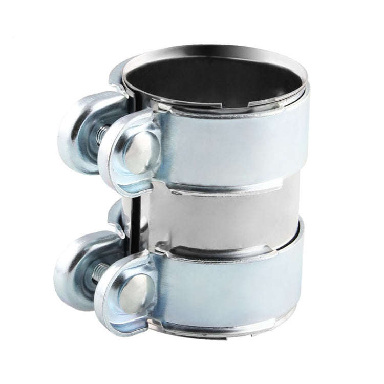 2.5 inch Car Turbo Exhaust Downpipe Low carbon Stainless Steel Lap Joint Band Clamp, 2.5 inch (Lo...