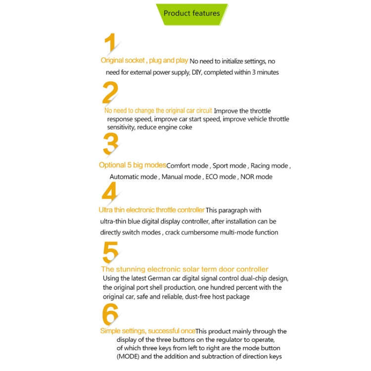 TROS KS-5Drive Potent Booster for Citroen C2 2003-2005 Electronic Throttle Controller, For Citroe...