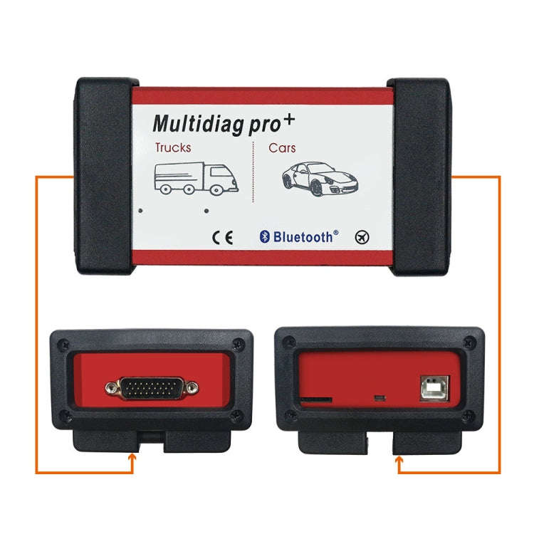 Multidiag Pro+ OBD2 CDP TCS CDP Bluetooth OBD2 Scan for Cars/Trucks OBDII Auto Diagnostic Scanner...