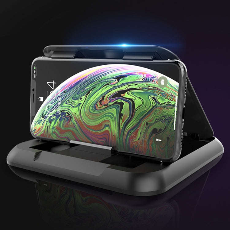 Car Carbon Fiber Texture Silicon Mobile Phone Holder for 3.5-6.8 inches Cellphone, Phone Holder f...