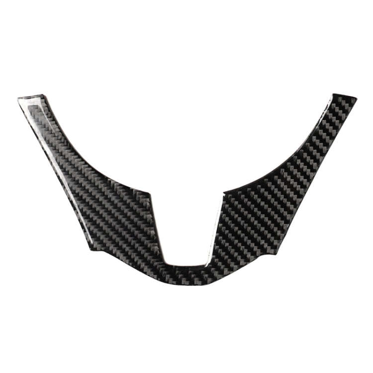 Car Carbon Fiber Steering Wheel Decorative Sticker for Mazda Axela 2014-2016, Steering Wheel