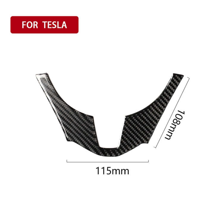 Car Carbon Fiber Steering Wheel Decorative Sticker for Mazda Axela 2014-2016, Steering Wheel
