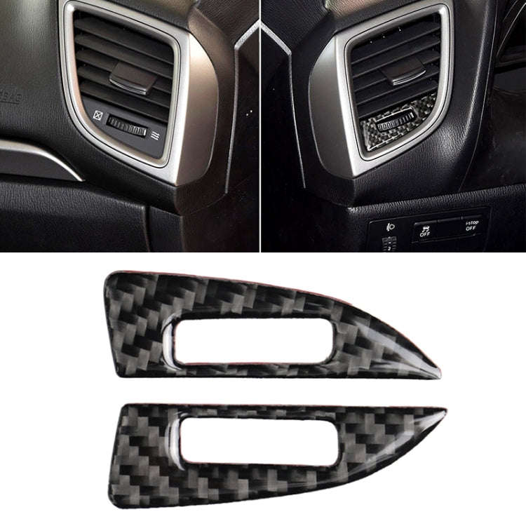Car Carbon Fiber Air Conditioning Air Outlet Adjustment Frame Decorative Sticker for Mazda Axela ...