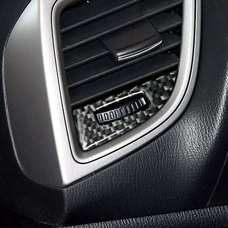Car Carbon Fiber Air Conditioning Air Outlet Adjustment Frame Decorative Sticker for Mazda Axela ...