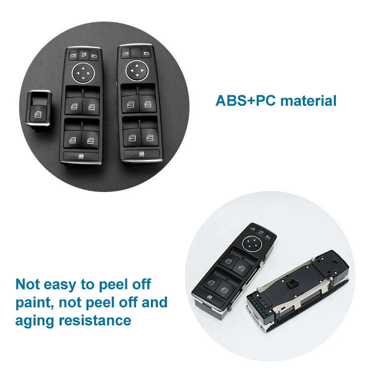 Car Window Glass Lift Switch for Mercedes-Benz W166, Left Driving High Configuration Version, Hig...