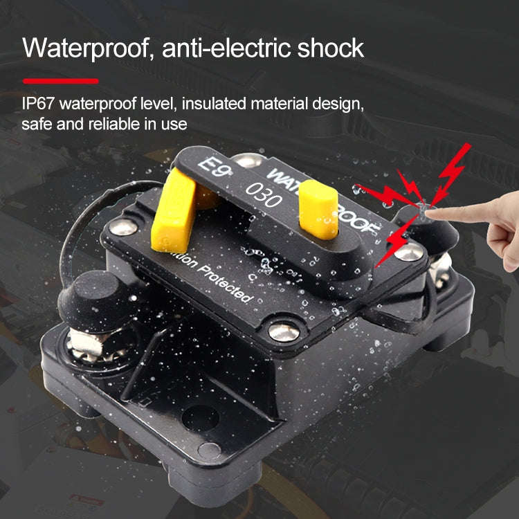 Off-road Vehicle / Automatic 30A Manual Circuit Breaker Overcurrent Protector, 30A