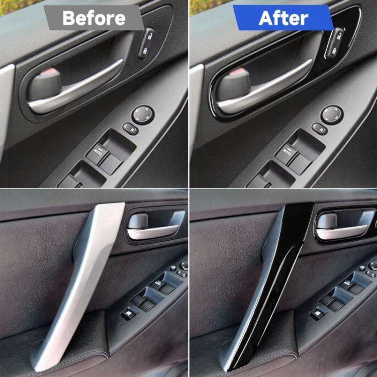 For Mazda 3 Axela 2010-2013 12 in 1 Car Door Handle Set Decorative Sticker, Left and Right Drive ...
