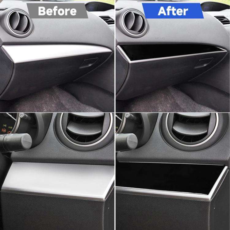 For Mazda 3 Axela 2010-2013 2 in 1 Car Both sides of Instrument Set Decorative Sticker, Right Dri...