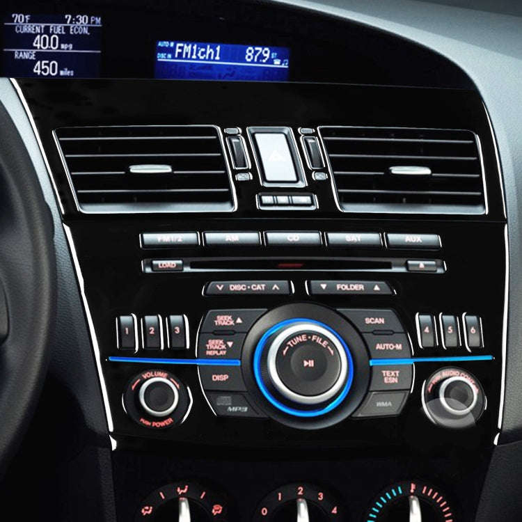 For Mazda 3 Axela 2010-2013 4 in 1 Car Central Control Radio Set A Decorative Sticker, Left Drive...