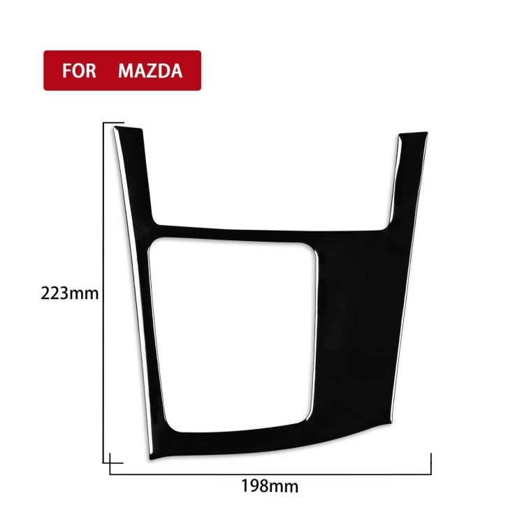 For Mazda 3 Axela 2010-2013 Car Gear Frame Decorative Sticker, Left Drive, Gear Frame, Left Drive