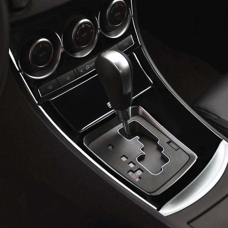 For Mazda 3 Axela 2010-2013 4 in 1 Car AC Gear Frame Set A Decorative Sticker, Left Drive, AC Gea...