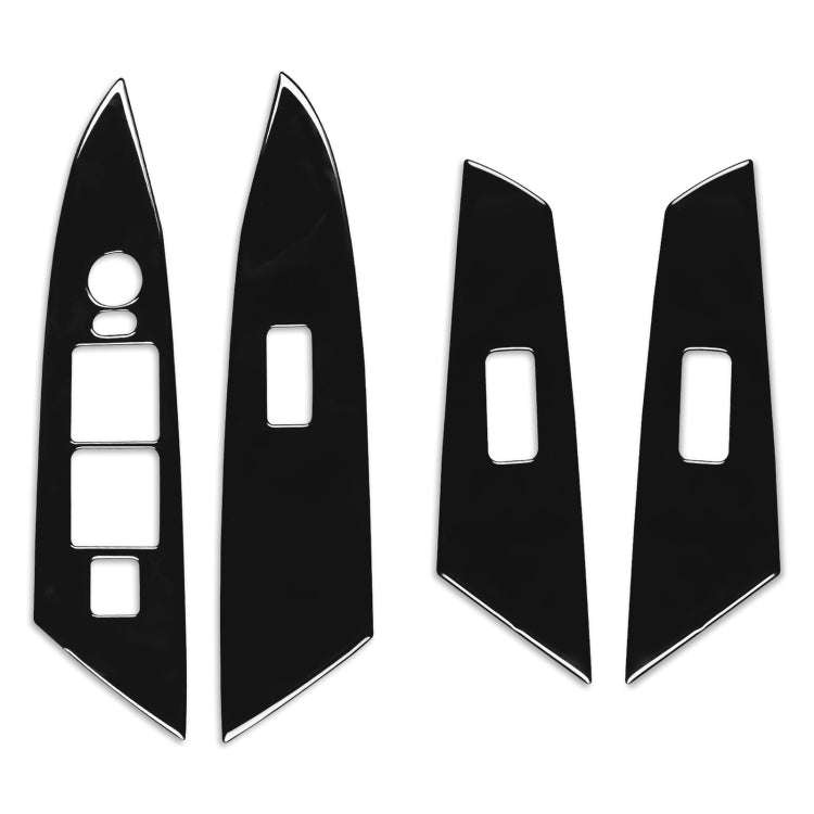 For Mazda 3 Axela 2010-2013 4 in 1 Car Window Lift Panel Decorative Sticker, Left Drive, Window L...