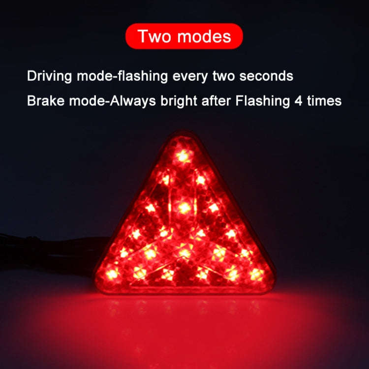 Bicycle / Mountain Bike X Style Triangle Pilot Light LED Tail Light, X Style