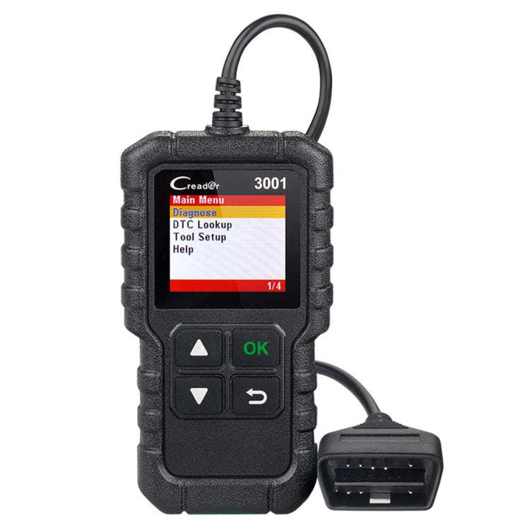 Launch Creader CR3001 Car Color Screen Code Reader OBD2 Fault Detector Diagnostic Tool, Launch Cr...
