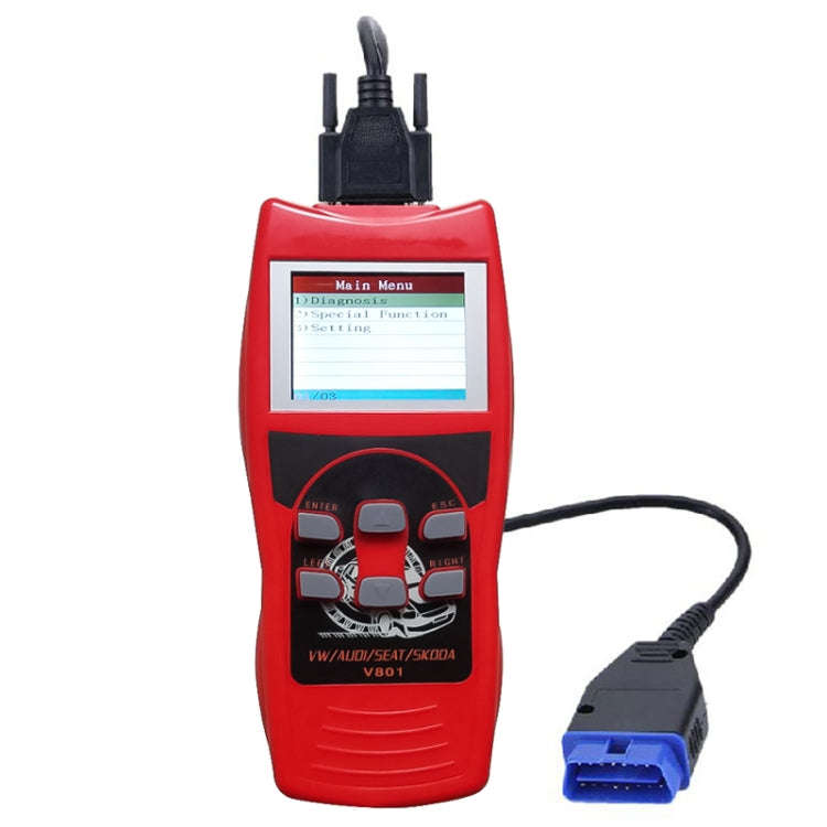 V801 Car Mini Code Reader OBD2 Fault Detector Diagnostic Tool, V801