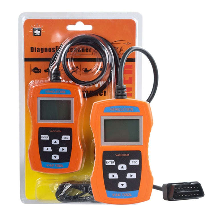 VAG506M Car Mini Code Reader OBD2 Fault Detector Diagnostic Tool, Nordic Version, VAG506M, Nordic...