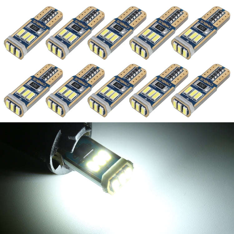 10 PCS T10 DC12V / 1.7W / 6000K / 110LM 9LEDs SMD-4014 Car Clearance Light, with Decoder, 10pcs D...