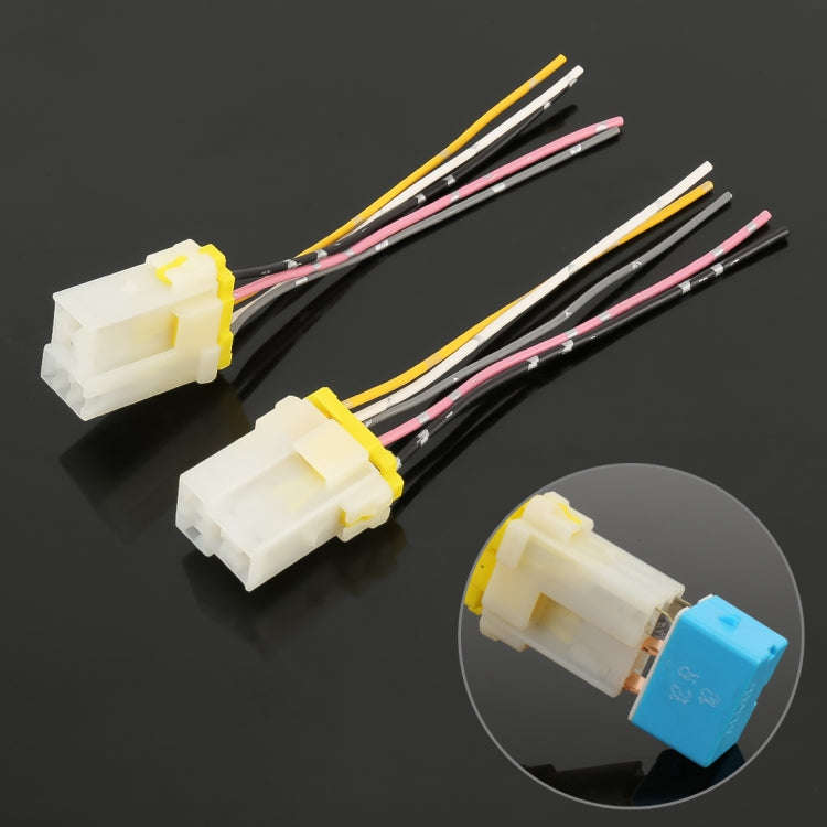 10 PCS 5 PIN Relay Holder Base with Wire, 5 PIN