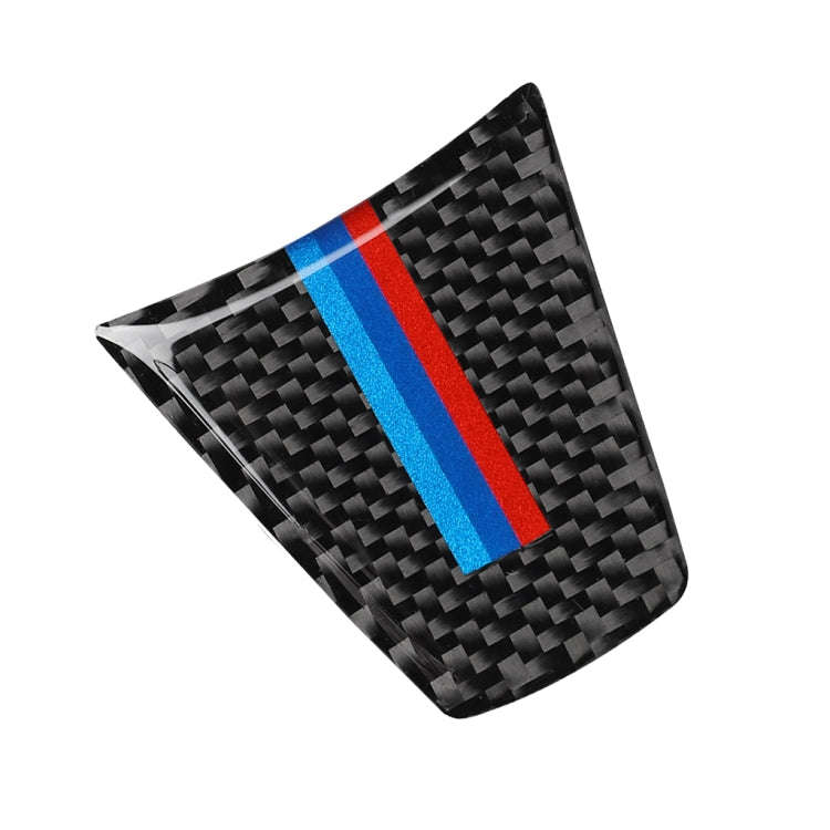 3 in 1 Car Carbon Fiber Tricolor Color Steering Wheel Button Decorative Sticker for BMW 3 Series ...