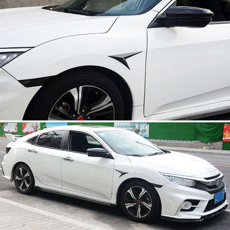 Modified Fender Side Wing Sticker Blade Side Shark Gill Car Body Decorative Sticker for Honda 10t...
