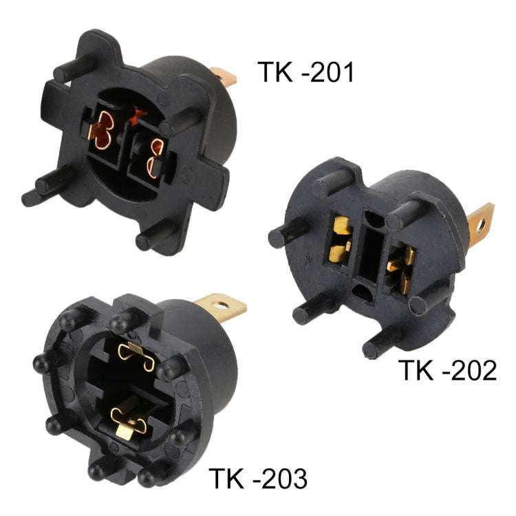 TK-203 1 Pair H7 Halogen Headlight Holder for Mazda 3 5 323 / Kawasaki ER6-F 2002-2005, For Mazda...