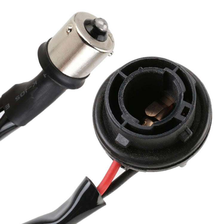 2 PCS 1156 / BAU15S DC12V 50W 6 Ohms Turn Signal / Reversing Light / Brake Light Split Dual Resis...