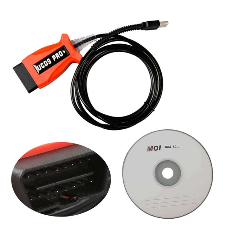 UCDS PRO+ Car OBD2 Diagnostic Tool with 35 Tokens UCDS for Ford USB Connection, UCDS PRO+
