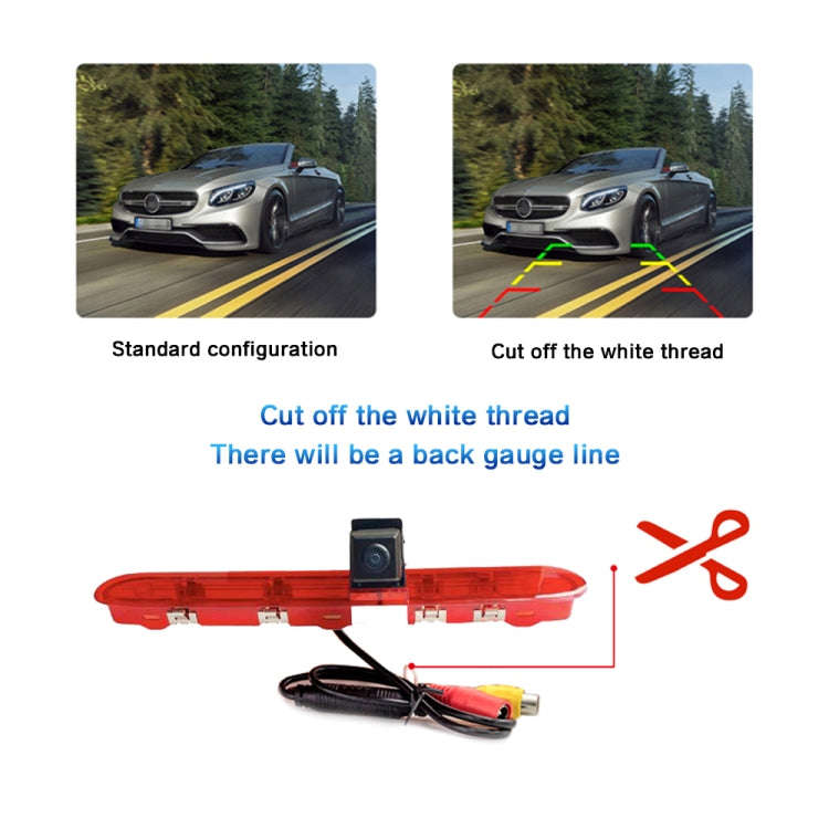 PZ471 Car Waterproof 170 Degree Brake Light View Camera for Citroen / Peugeot / Toyota, PZ471
