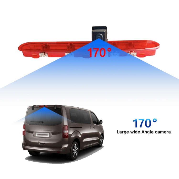 PZ471 Car Waterproof 170 Degree Brake Light View Camera + 7 inch Rearview Monitor for Citroen / P...