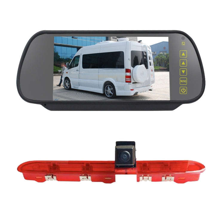 PZ471 Car Waterproof 170 Degree Brake Light View Camera + 7 inch Rearview Monitor for Citroen / P...