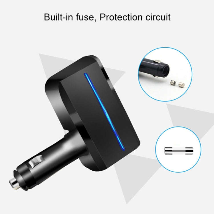 SHUNWEI SD-1918 80W 3.1A Car 2 in 1 Dual USB Charger, SD-1918