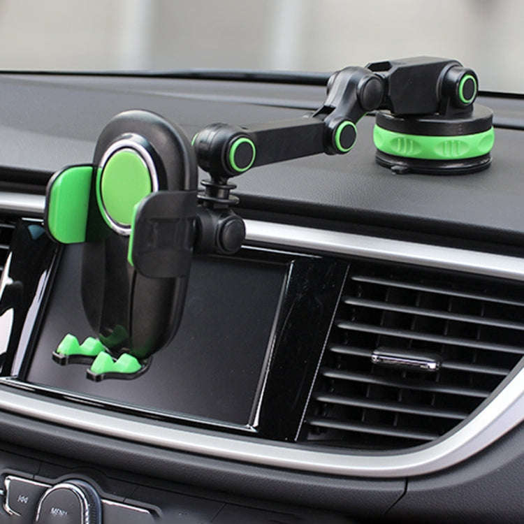 ZP-X0466 Car 360 Degree Rotating Telescopic Folding Round Suction Cup Mobile Phone Holder, ZP-X04...