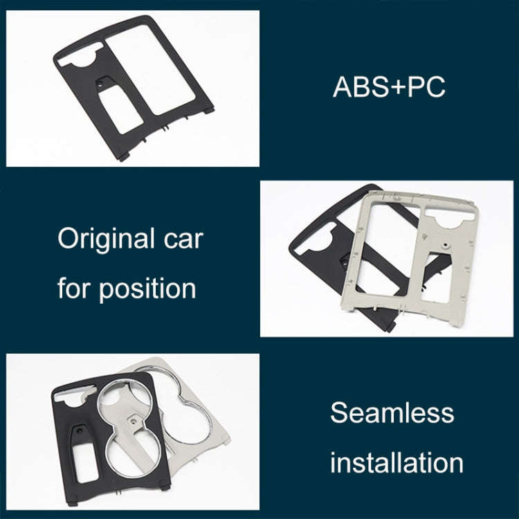 Car Carbon Fiber Central Control Storage Box Square Cover 2046800107 for Mercedes-Benz C-Class W2...