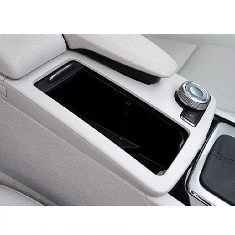 Car Carbon Fiber Central Control Storage Box Square Cover 2046800107 for Mercedes-Benz C-Class W2...