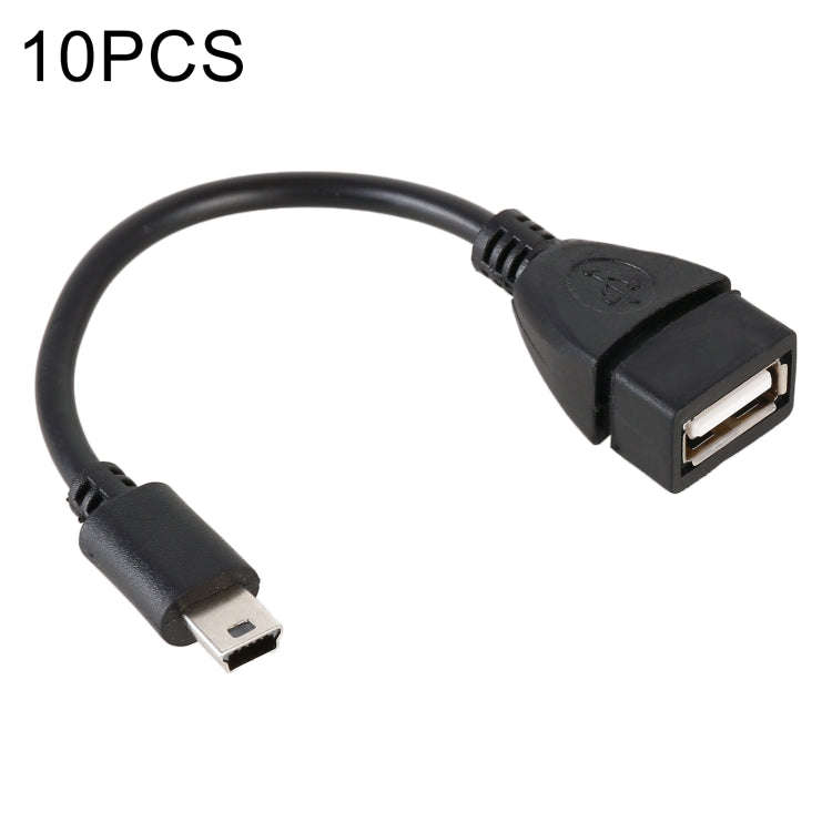 10 PCS Car OTG Head to USB Cable, Cable Length: 10cm, 10cm