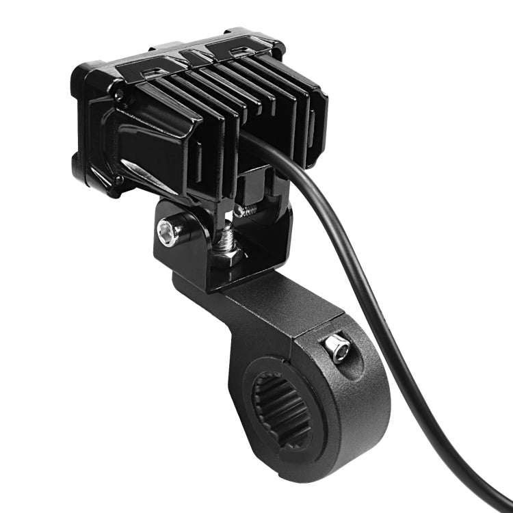 ZH-1583A1 External Waterproof Double Lamp Bead LED Headlight Square Dragon Button Type, ZH-1583A1