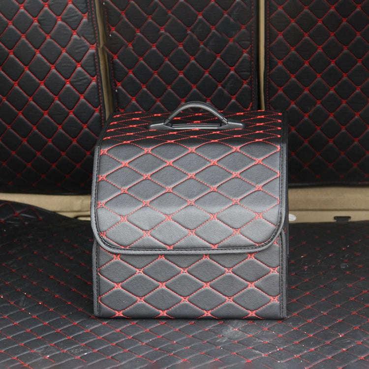 Car Trunk Foldable Storage Box, Rhombic Grid Small Size: 33 x 32 x 30cm, Rhombic 33 x 32 x 30cm (...