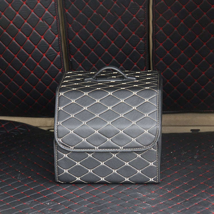 Car Trunk Foldable Storage Box, Rhombic Grid Small Size: 33 x 32 x 30cm, Rhombic 33 x 32 x 30cm (...