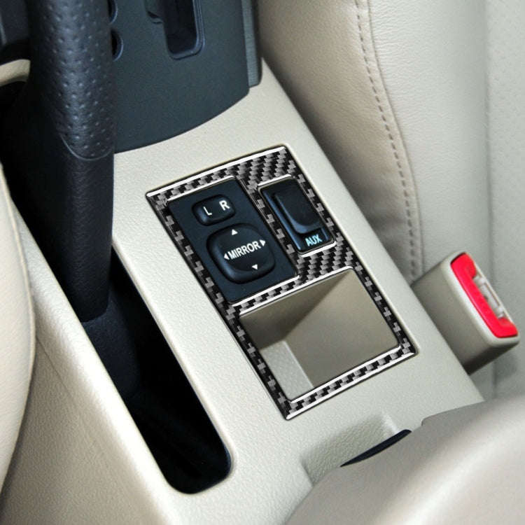 Carbon Fiber Car Rearview Mirror Adjustment Switch Frame Decorative Sticker for Toyota Old RAV4 2...