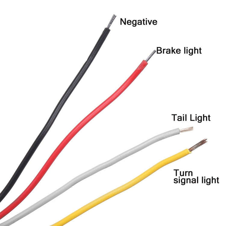 MK-012 20LEDs Dynamic Car Tail Light Signal Lamp Indicator Strobe Flashing Warning Light 12-24V, ...