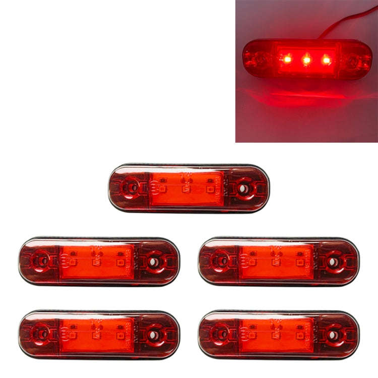 5 PCS MK-327 Car / Truck 3LEDs Side Marker Indicator Light Tail Light, MK-327(Red Light), MK-327(...