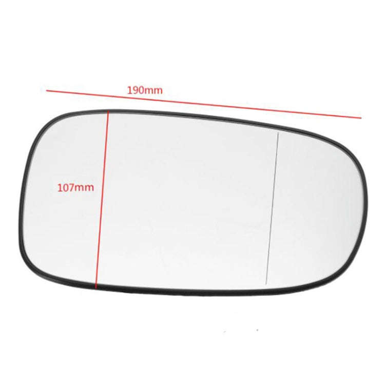 Car Left Side Wide-angle Rearview Mirror 30495 for Saab 93 2003-2010, Right Drive, Left Side
