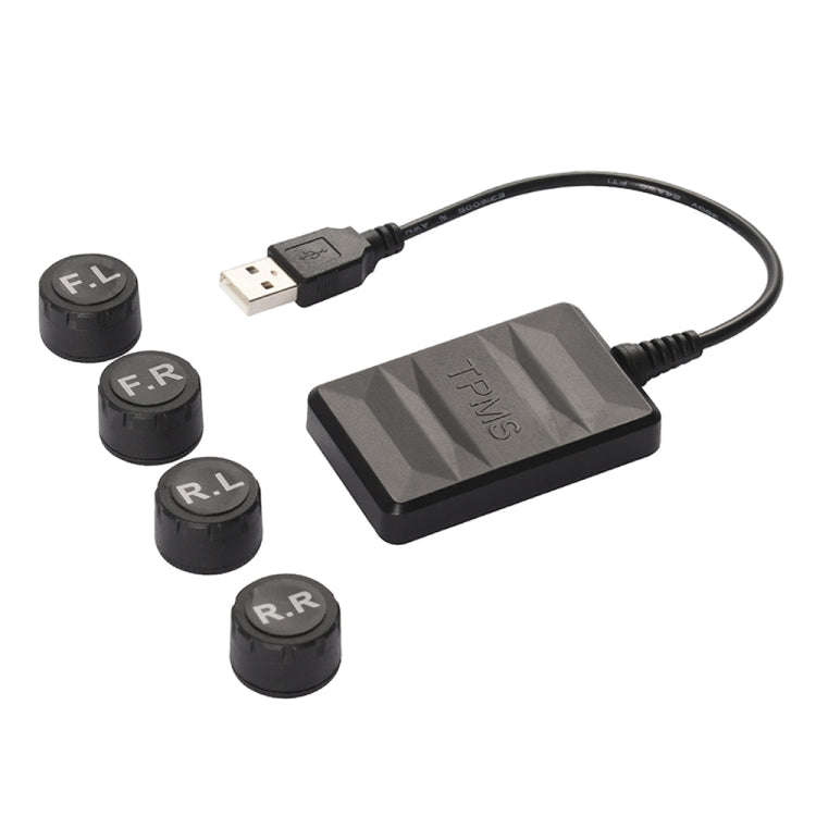 USB TPMS Tire Pressure Monitoring System Android with External Sensor for Car Radio DVD Player, w...