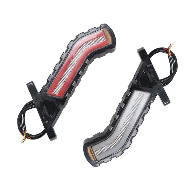 2 PCS MK-138 Truck LED Tail Light Running Water Tricolor Side Marker Light