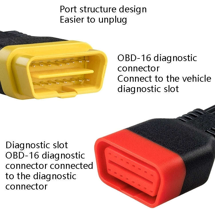 SF62 60cm Car Detector OBD Extension Line Car Computer Conversion Plug Male to Female Adapter Cab...
